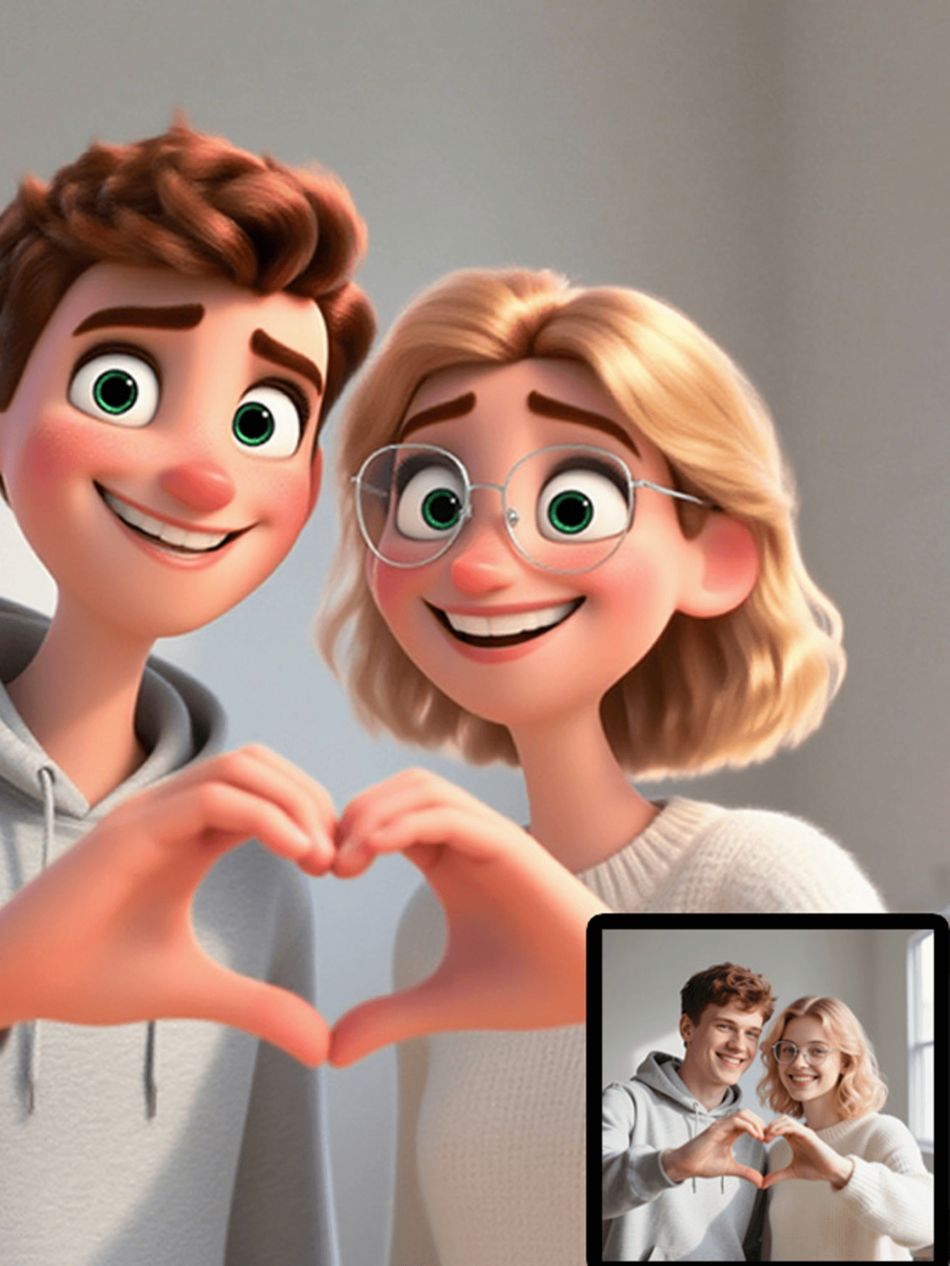 Pixar-Style Photo Customization for refrigerator sticker